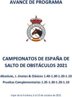 AVANCE DE PROGRAMA - CAMPEONATOS DE ESPAÑA DE SALTO DE OBSTÁCULOS 2021 Absoluto, J. Jinetes & Clásicos 1.40-1.30-1.20-1.10 Pruebas Complementarias ...