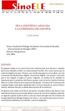DE LA LING&Uuml;&Iacute;STICA APLICADA A LA ENSE&Ntilde;ANZA DEL ESPA&Ntilde;OL - SinoELE