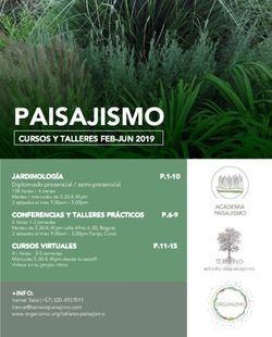 PAISAJISMO CURSOS Y TALLERES FEB-JUN 2019 - Organizmo