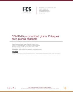COVID-19 y comunidad gitana: Enfoques en la prensa espa&ntilde;ola
