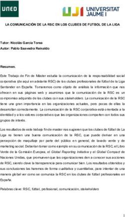 LA COMUNICACI&Oacute;N DE LA RSC EN LOS CLUBES DE FUTBOL DE LA LIGA - e-spacio