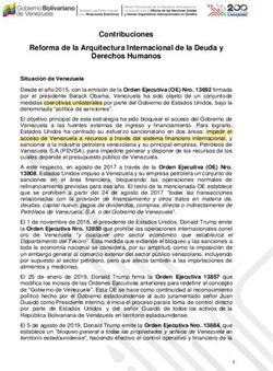 Contribuciones Reforma de la Arquitectura Internacional de la Deuda y Derechos Humanos