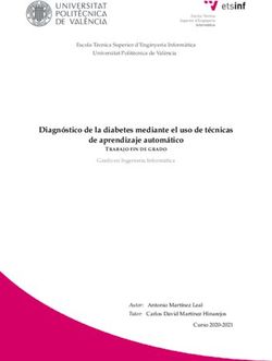 Diagn&oacute;stico de la diabetes mediante el uso de t&eacute;cnicas de aprendizaje autom&aacute;tico