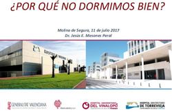 POR QUÉ NO DORMIMOS BIEN? - Molina de Segura, 11 de julio 2017 Dr. Jesús E. Mesones Peral