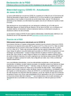 Declaraci&oacute;n de la FIGO - Maternidad segura y COVID-19