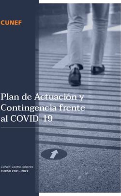 Plan de Actuación y Contingencia frente al COVID-19 - CUNEF Centro Adscrito CURSO 2021 2022