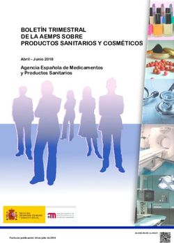 BOLETÍN TRIMESTRAL DE LA AEMPS SOBRE PRODUCTOS SANITARIOS Y COSMÉTICOS - Agencia Española de Medicamentos y Productos Sanitarios