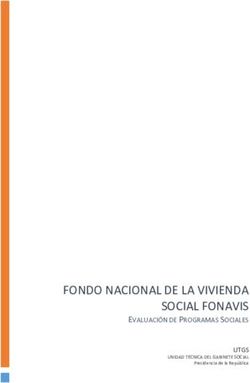 FONDO NACIONAL DE LA VIVIENDA SOCIAL FONAVIS - EVALUACIÓN DE PROGRAMAS SOCIALES UTGS