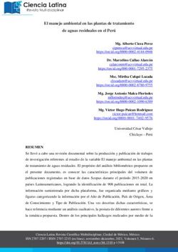 El manejo ambiental en las plantas de tratamiento de aguas residuales en el Per&uacute;