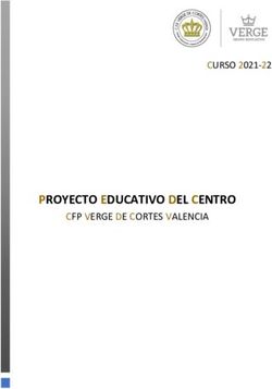 PROYECTO EDUCATIVO DEL CENTRO - CFP VERGE DE CORTES VALENCIA - CURSO 2021-22