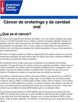 C&aacute;ncer de orofaringe y de cavidad oral - Sociedad ...