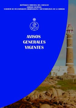 AVISOS GENERALES VIGENTES - REP&Uacute;BLICA ORIENTAL DEL URUGUAY ARMADA NACIONAL SERVICIO DE OCEANOGRAF&Iacute;A HIDROGRAF&Iacute;A Y METEOROLOG&Iacute;A DE LA ARMADA - SOHMA