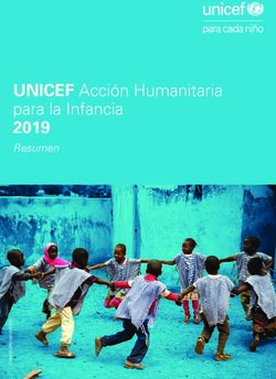 UNICEF Acción Humanitaria para la Infancia 2019 - Resumen