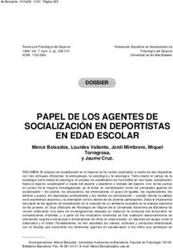 PAPEL DE LOS AGENTES DE SOCIALIZACI&Oacute;N EN DEPORTISTAS EN EDAD ESCOLAR