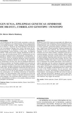 GEN SCN1A, EPILEPSIAS GENETICAS (SINDROME DE DRAVET), CORRELATO GENOTIPO / FENOTIPO