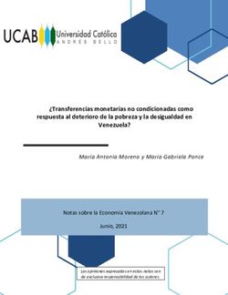 Transferencias monetarias no condicionadas como respuesta al deterioro de la pobreza y la desigualdad en - UCAB