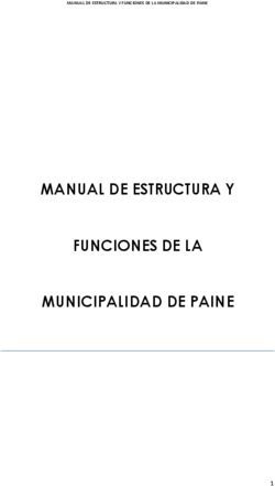 MANUAL DE ESTRUCTURA Y FUNCIONES DE LA MUNICIPALIDAD DE PAINE