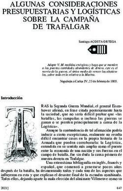 ALGUNAS CONSIDERACIONES PRESUPUESTARIAS Y LOG&Iacute;STICAS SOBRE LA CAMPA&Ntilde;A DE TRAFALGAR - Ministerio de ...