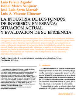 LA INDUSTRIA DE LOS FONDOS DE INVERSIÓN EN ESPAÑA: SITUACIÓN ACTUAL Y EVALUACIÓN DE SU EFICIENCIA