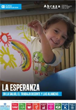 LA ESPERANZA EN LA SALUD, EL TRABAJO DECENTE Y LAS ALIANZAS