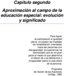 Capítulo segundo Aproximación al campo de la educación especial: evolución y significado