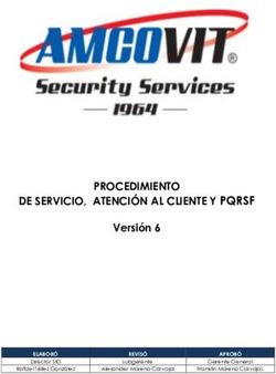 PROCEDIMIENTO DE SERVICIO, ATENCIÓN AL CLIENTE Y PQRSF - Versión 6