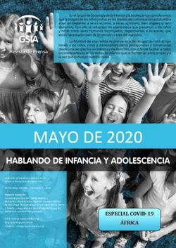 MAYO DE 2020 - Grupo de Sociología de la Infancia y la ...