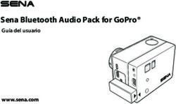 SENA BLUETOOTH AUDIO PACK FOR GOPRO - GU&Iacute;A DEL USUARIO WWW.SENA.COM