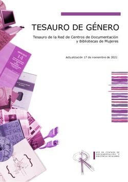 TESAURO DE G&Eacute;NERO Tesauro de la Red de Centros de Documentaci&oacute;n y Bibliotecas de Mujeres - Junta de Andalucia