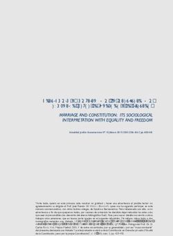MATRIMONIO Y CONSTITUCI&Oacute;N: SU INTERPRETACI&Oacute;N EVOLUTIVA, DESDE LA IGUALDAD Y LA LIBERTAD* - IDIBE
