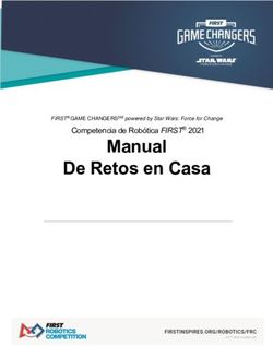 Manual De Retos en Casa - Competencia de Robótica FIRST 2021