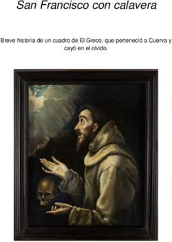 San Francisco con calavera - Breve historia de un cuadro de El Greco, que perteneció a Cuerva y cayó en el olvido - Ayuntamiento de Cuerva