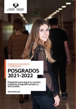 POSGRADOS 2021-2022 CIENCIAS SOCIALES Y JURÍDICAS - Prepárate para seguir tu camino: másteres, posgrados propios y doctorados - UPV/EHU