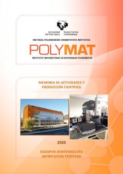 2020 MEMORIA DE ACTIVIDADES Y PRODUCCIÓN CIENTÍFICA - EKOIZPEN ZIENTIFIKOA ETA AKTIBITATEEN TXOSTENA