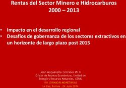 Rentas del Sector Minero e Hidrocarburos 2000 2013