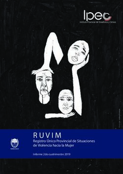 Registro Único Provincial de Situaciones de Violencia hacia la Mujer - Informe 2do cuatrimestre 2019 - Instituto Provincial de Estadística ...