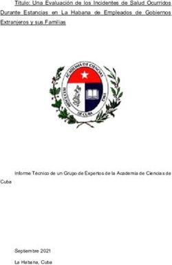 T&iacute;tulo: Una Evaluaci&oacute;n de los Incidentes de Salud Ocurridos Durante Estancias en La Habana de Empleados de Gobiernos Extranjeros y sus Familias