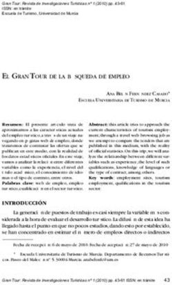 EL GRAN TOUR DE LA B&Uacute;SQUEDA DE EMPLEO