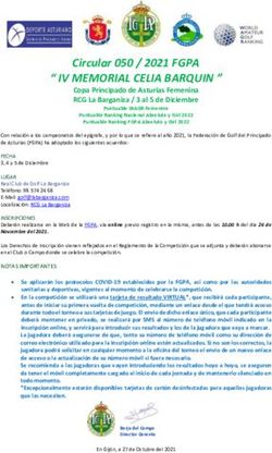 " IV MEMORIAL CELIA BARQUIN " - Circular 050 / 2021 FGPA