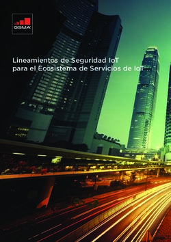 LINEAMIENTOS DE SEGURIDAD IOT PARA EL ECOSISTEMA DE SERVICIOS DE IOT - GSMA