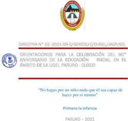 ORIENTACIONES PARA LA CELEBRACIÓN DEL 90 ANIVERSARIO DE LA EDUCACIÓN INICIAL EN EL ÁMBITO DE LA UGEL PARURO - CUSCO