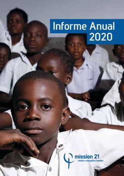 Informe Anual 2020 - Mission 21