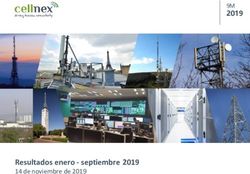 Resultados enero - septiembre 2019 - 14 de noviembre de 2019 2019 - Cellnex Telecom