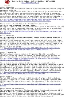 Boletim de Not&iacute;cias - Am&eacute;rica Latina 20/08/2021