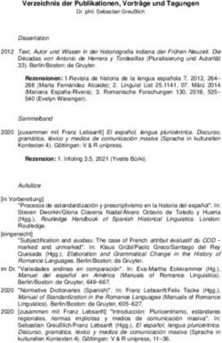 Verzeichnis der Publikationen, Vortr&auml;ge und Tagungen