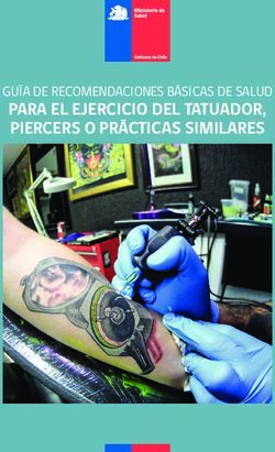PARA EL EJERCICIO DEL TATUADOR, PIERCERS O PR&Aacute;CTICAS SIMILARES - GU&Iacute;A DE RECOMENDACIONES B&Aacute;SICAS DE SALUD - Minsal