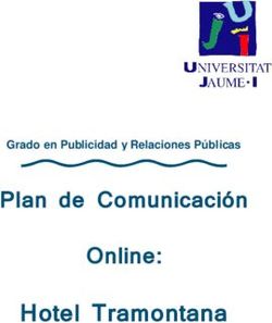 Hotel Tramontana Plan de Comunicaci&oacute;n Online: Grado en Publicidad y Relaciones P&uacute;blicas - Repositori UJI