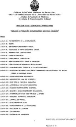 Gobierno de la Ciudad Autónoma de Buenos Aires "2021 - Año del Bicentenario de la Universidad de Buenos Aires" Jefatura de Gabinete de Ministros ...
