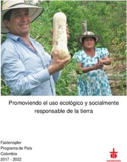 Promoviendo el uso ecol&oacute;gico y socialmente responsable de la tierra - Fastenopfer Programa de Pa&iacute;s Colombia 2017 2022