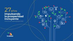 27a&ntilde;os impulsando la prosperidad incluyente - Informe de Sustentabilidad 2020 - Relacion con ...